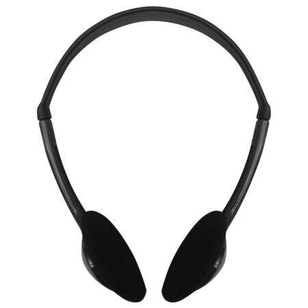 Mobilespec MBS LTWT STEREO HEADPHONES-BLACK MBS10170
